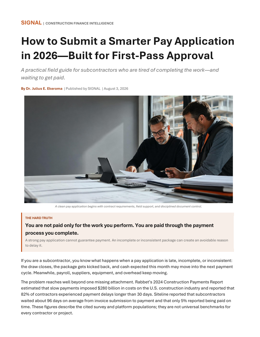 Cover of How to Submit a Smarter Pay Application in 2026